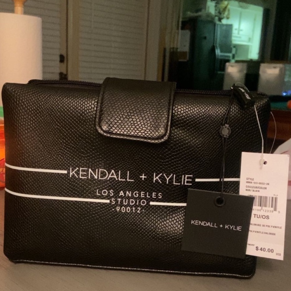 Kendall+Kylie makeup bag. Has 3 separate compartments, brand new!